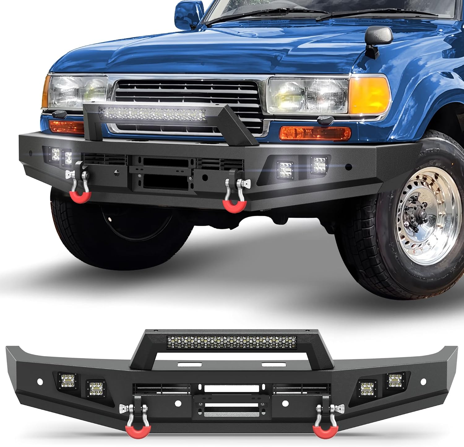 Winch Bumper Mount Plate - 1992-1997년식 토요타 랜드크루저 80 시리즈 및