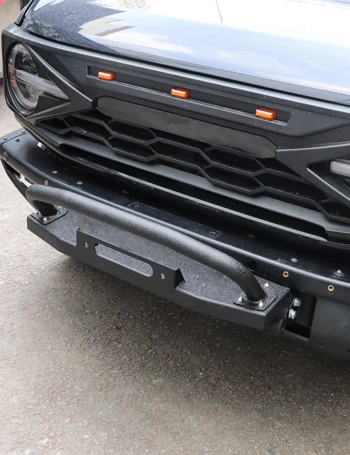2021-2023 머스탱 오프로드 브러시 가드 윈치 장 - Winch Bumper Mount Plate 리뷰 및 가격