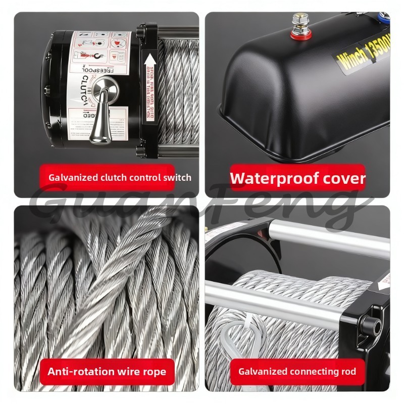 12V/24V, 9500LB/12000LB 용량의 전기 - Winch 9500Lb Electric 12V 리뷰 및 가격