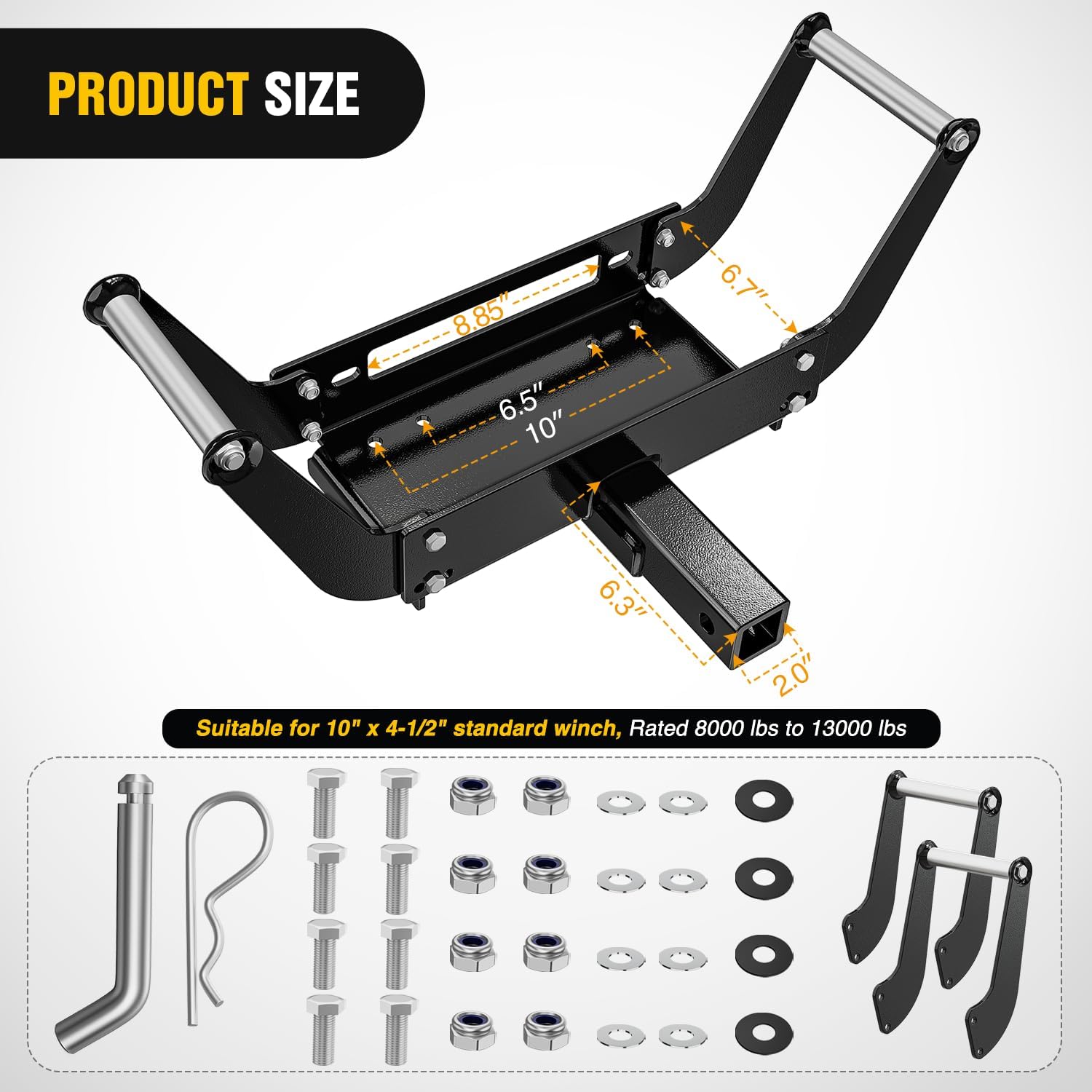 새로운 드라이버 복구 제품 범퍼 히치 리시버 윈치 마운 - Winch Bumper Mount Plate 리뷰 및 가격